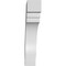 Ekena Millwork 3-in. W x 16-in. D x 16-in. H Pescadero Architectural Grade PVC Knee Brace BRCP03X16X16PEC - alternate 4
